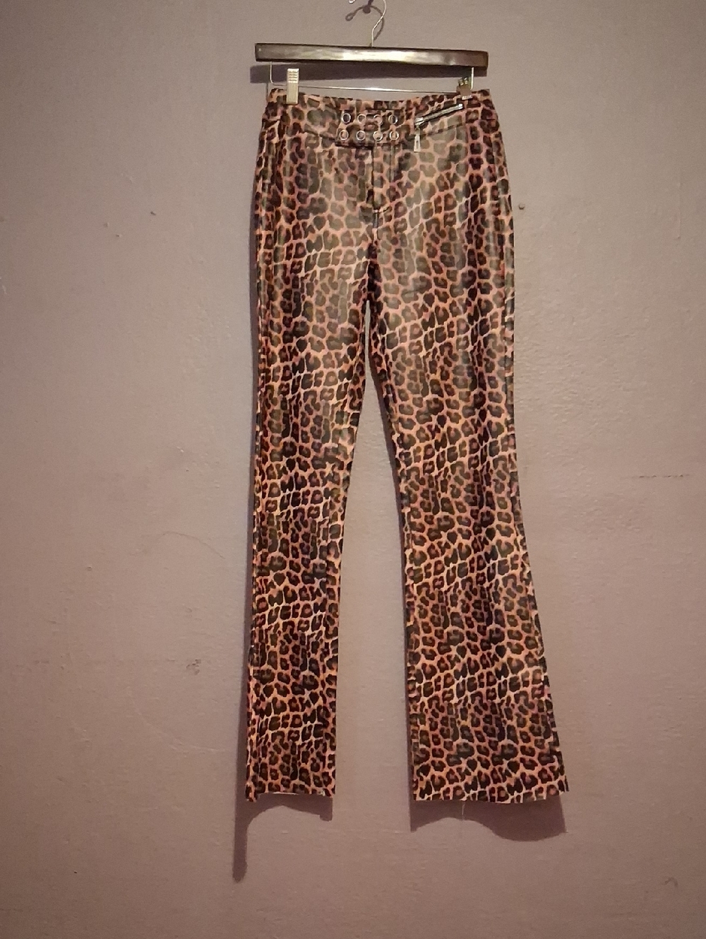 I.AM.GIA Brown & Black Leopard Grommet Detail Pants